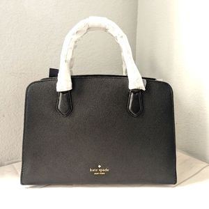Kate Spade Addie Pebbled Leather Satchel Black